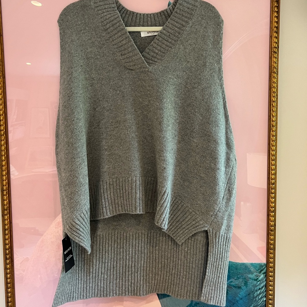 Grey sweater vest